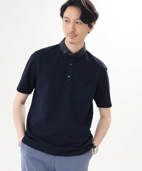 TAKEO KIKUCHI / タケオキクチ ポロシャツ | 【抗菌防臭】【Sサイズ～】シアサッカー ジャージ ポロシャツ | 詳細22
