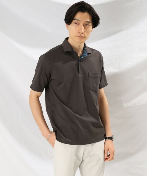 TAKEO KIKUCHI / タケオキクチ ポロシャツ | ボックスジャカード ポロシャツ | 詳細12