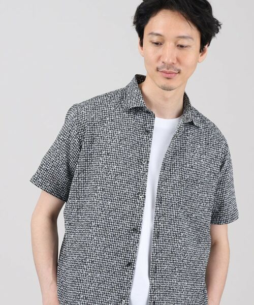 セール】 リップル スモールパターン シャツ （Tシャツ）｜TAKEO