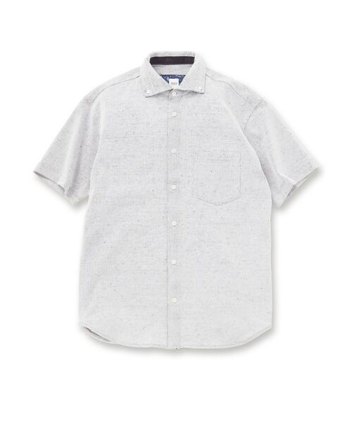 TAKEO KIKUCHI / タケオキクチ Tシャツ | 【Sサイズ~】尾州 リネンメッシュ シャツ | 詳細1