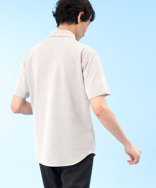 TAKEO KIKUCHI / タケオキクチ Tシャツ | 【Sサイズ~】尾州 リネンメッシュ シャツ | 詳細13