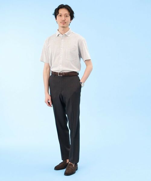 TAKEO KIKUCHI / タケオキクチ Tシャツ | 【Sサイズ~】尾州 リネンメッシュ シャツ | 詳細15