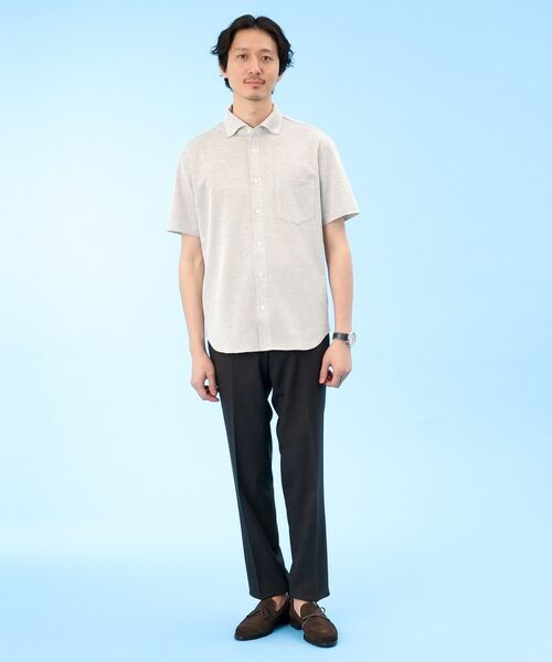 TAKEO KIKUCHI / タケオキクチ Tシャツ | 【Sサイズ~】尾州 リネンメッシュ シャツ | 詳細16