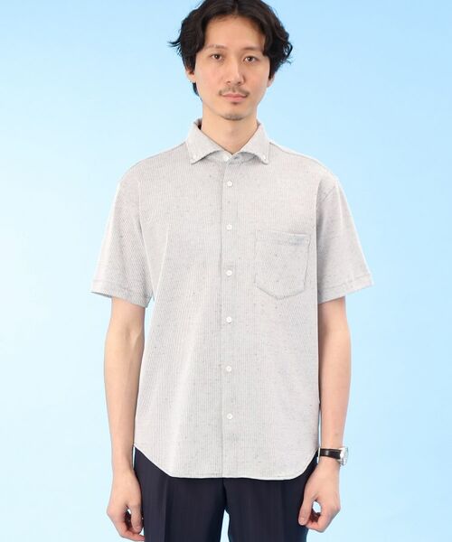TAKEO KIKUCHI / タケオキクチ Tシャツ | 【Sサイズ~】尾州 リネンメッシュ シャツ | 詳細2