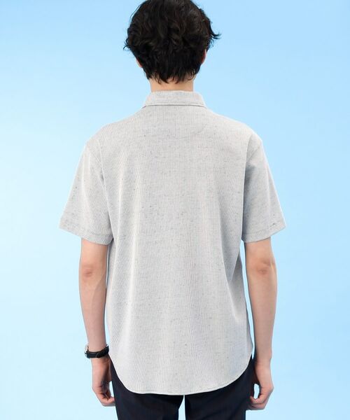 TAKEO KIKUCHI / タケオキクチ Tシャツ | 【Sサイズ~】尾州 リネンメッシュ シャツ | 詳細4