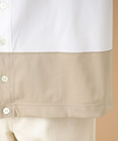 TAKEO KIKUCHI / タケオキクチ カットソー | 切替配色裾明きTシャツ | 詳細7