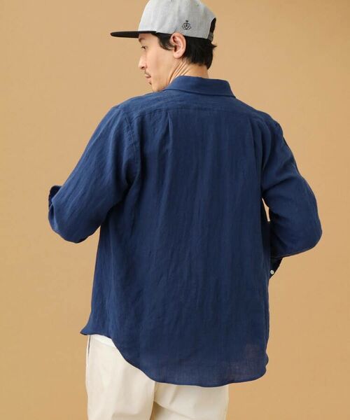 TAKEO KIKUCHI / タケオキクチ Tシャツ | 【Sサイズ~】リネン ラウンドカラーシャツ | 詳細11