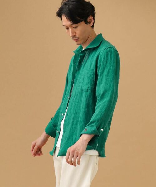 TAKEO KIKUCHI / タケオキクチ Tシャツ | 【Sサイズ~】リネン ラウンドカラーシャツ | 詳細16