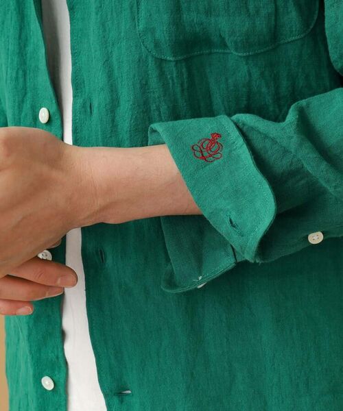 TAKEO KIKUCHI / タケオキクチ Tシャツ | 【Sサイズ~】リネン ラウンドカラーシャツ | 詳細7