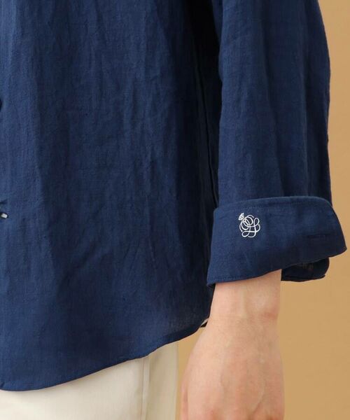 TAKEO KIKUCHI / タケオキクチ Tシャツ | 【Sサイズ~】リネン ラウンドカラーシャツ | 詳細9