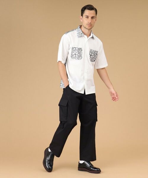 TAKEO KIKUCHI / タケオキクチ Tシャツ | エンブロイダリーフラワー 半袖シャツ | 詳細13