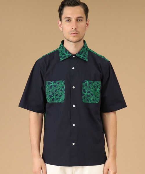 TAKEO KIKUCHI / タケオキクチ Tシャツ | エンブロイダリーフラワー 半袖シャツ | 詳細2