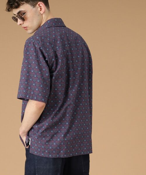 TAKEO KIKUCHI / タケオキクチ Tシャツ | サッカー地フラワープリント 5分袖シャツ | 詳細12