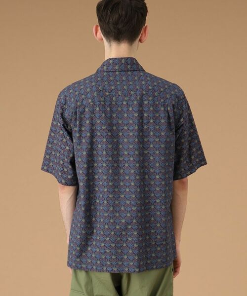 TAKEO KIKUCHI / タケオキクチ Tシャツ | サッカー地フラワープリント 5分袖シャツ | 詳細4