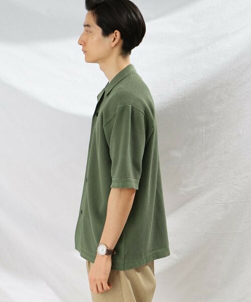 TAKEO KIKUCHI / タケオキクチ ニット・セーター | 【洗える】【6色展開】スポンディッシュ ニットシャツ | 詳細3