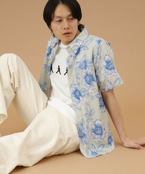 TAKEO KIKUCHI / タケオキクチ Tシャツ | フラワープリント 半袖シャツ | 詳細21