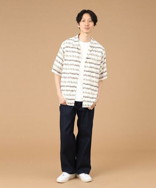 TAKEO KIKUCHI / タケオキクチ Tシャツ | リカープリント オープンカラーシャツ | 詳細19