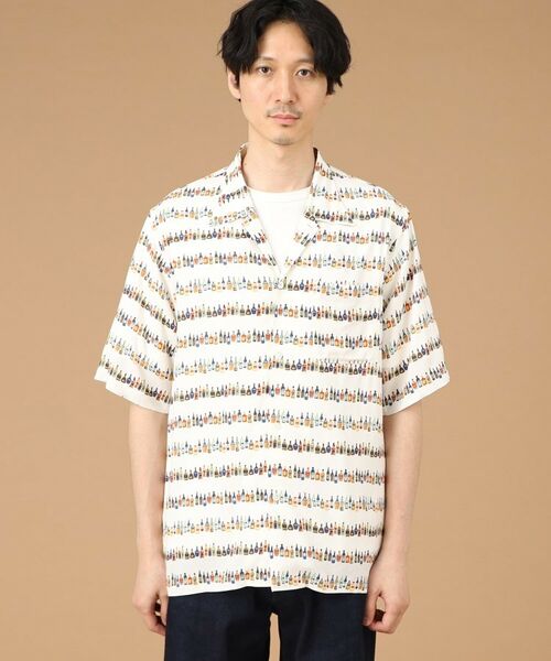 TAKEO KIKUCHI / タケオキクチ Tシャツ | リカープリント オープンカラーシャツ | 詳細2