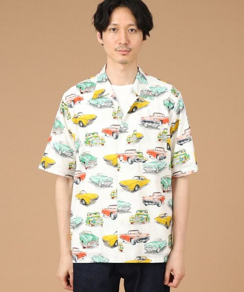 TAKEO KIKUCHI / タケオキクチ Tシャツ | OLDカー オープンカラーシャツ | 詳細2