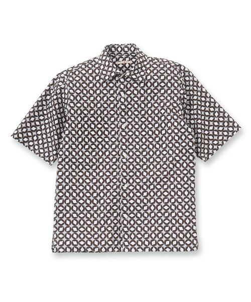 TAKEO KIKUCHI / タケオキクチ Tシャツ | アールデコプリント 5分袖シャツ | 詳細1