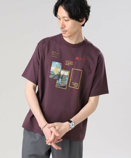 【Sサイズ～】日本画 グラフィック プリント Tシャツ 愛知