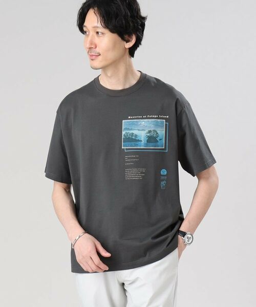 セール】 【Sサイズ～】日本画 グラフィック プリント Tシャツ 宮城