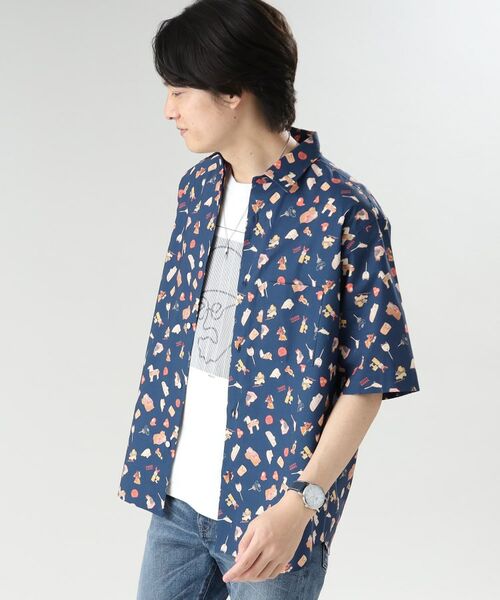 TAKEO KIKUCHI / タケオキクチ Tシャツ | 和小物 総柄 シャツ | 詳細12
