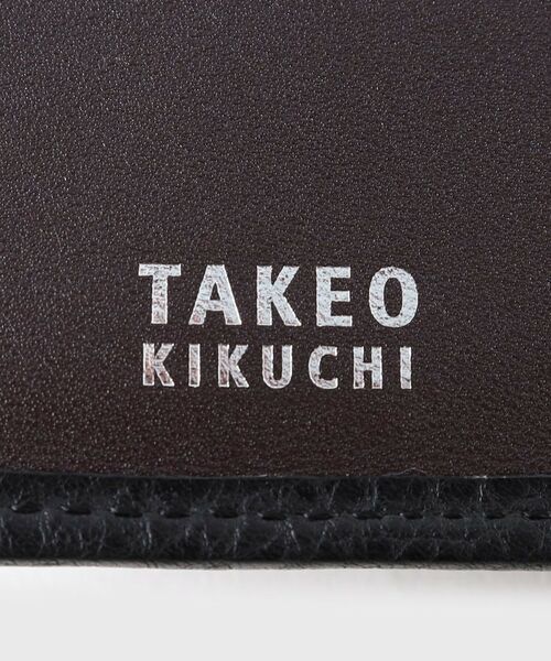 TAKEO KIKUCHI / タケオキクチ 財布・コインケース・マネークリップ | イタリアンブラックレザー 2つ折り財布 | 詳細11