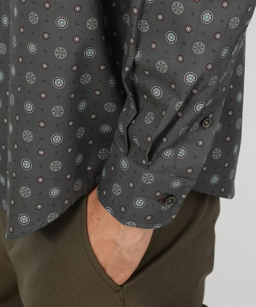 TAKEO KIKUCHI / タケオキクチ Tシャツ | 【Sサイズ～】菊柄 小紋プリント シャツ | 詳細11