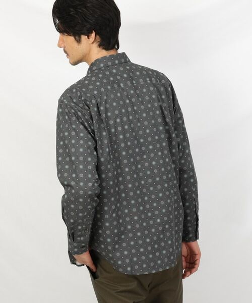 TAKEO KIKUCHI / タケオキクチ Tシャツ | 【Sサイズ～】菊柄 小紋プリント シャツ | 詳細13