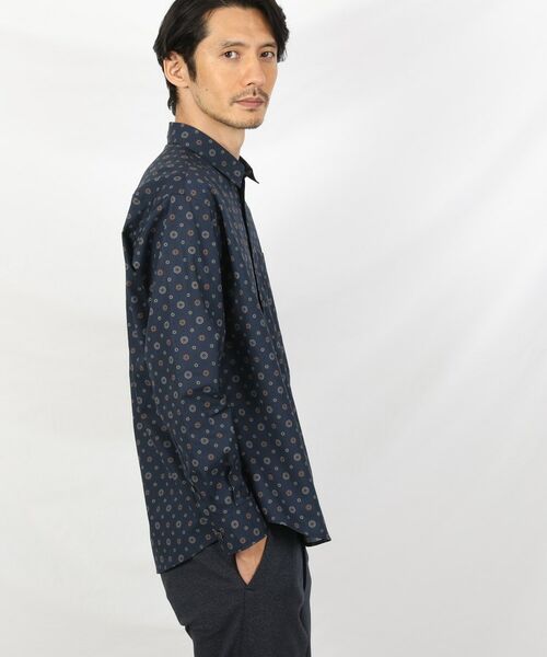 TAKEO KIKUCHI / タケオキクチ Tシャツ | 【Sサイズ～】菊柄 小紋プリント シャツ | 詳細22