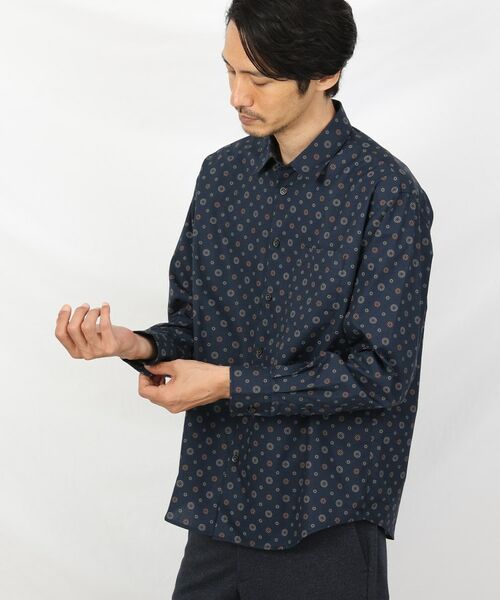 TAKEO KIKUCHI / タケオキクチ Tシャツ | 【Sサイズ～】菊柄 小紋プリント シャツ | 詳細23