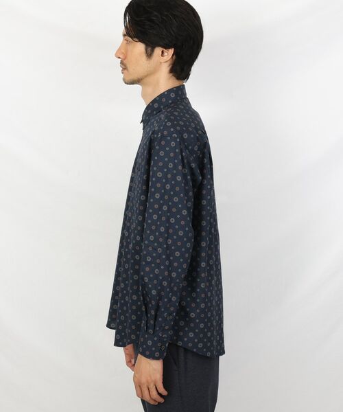 TAKEO KIKUCHI / タケオキクチ Tシャツ | 【Sサイズ～】菊柄 小紋プリント シャツ | 詳細3