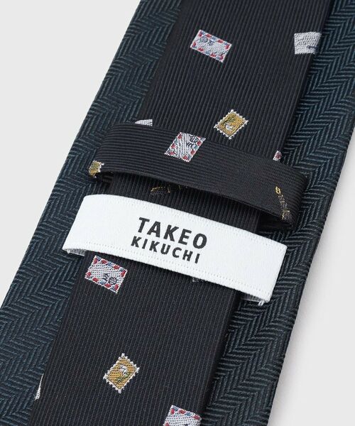 TAKEO KIKUCHI / タケオキクチ ネクタイ | 【万年筆型タイバー付】レター柄デザイン BOXセット | 詳細13