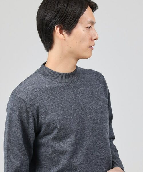 TAKEO KIKUCHI / タケオキクチ ニット・セーター | 【イージーケア】アンチピリング モックネック ニット | 詳細3