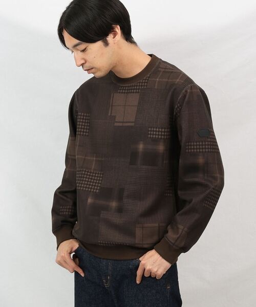 TAKEO KIKUCHI / タケオキクチ スウェット | 【Down Fabric】パッチワークパターン スウェット | 詳細23