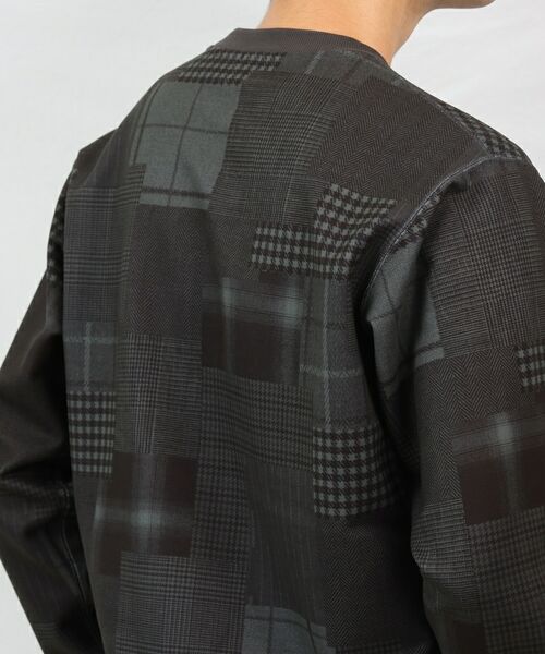 TAKEO KIKUCHI / タケオキクチ スウェット | 【Down Fabric】パッチワークパターン スウェット | 詳細27