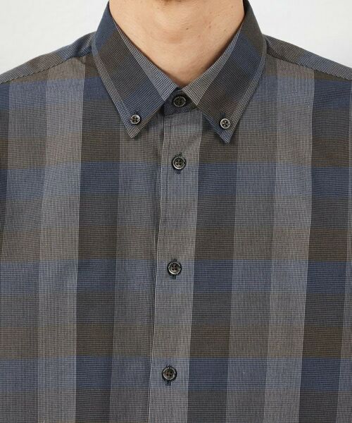 TAKEO KIKUCHI / タケオキクチ Tシャツ | 千鳥 チェック ボタンダウンシャツ | 詳細11