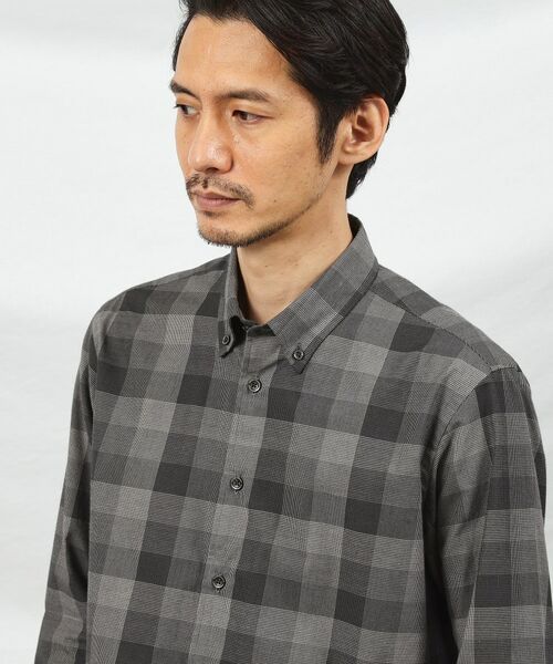 TAKEO KIKUCHI / タケオキクチ Tシャツ | 千鳥 チェック ボタンダウンシャツ | 詳細3