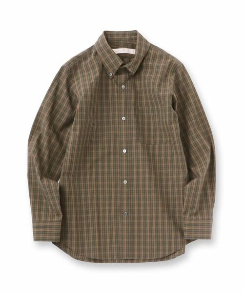 TAKEO KIKUCHI / タケオキクチ Tシャツ | マイクロチェック ボタンダウンシャツ | 詳細1