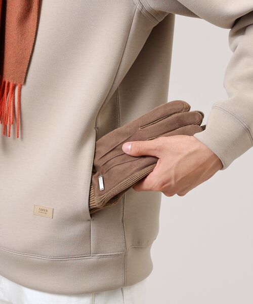 TAKEO KIKUCHI / タケオキクチ 手袋 | 【スマホ対応】カラーポンチ リブ付き グローブ | 詳細10