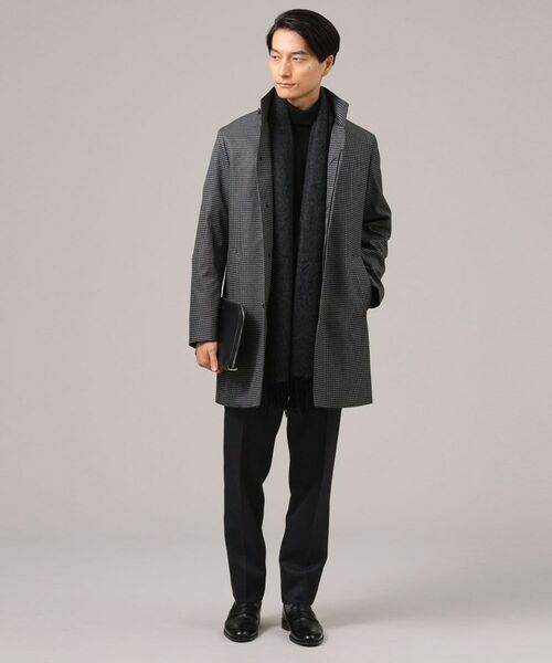 【定価9万円】TAKEO KIKUCHI スタンドカラー　コート　黒