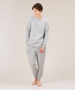 TAKEO KIKUCHI / タケオキクチ ルームウェア | ダイヤキルトヘンリーネックニットパジャマ