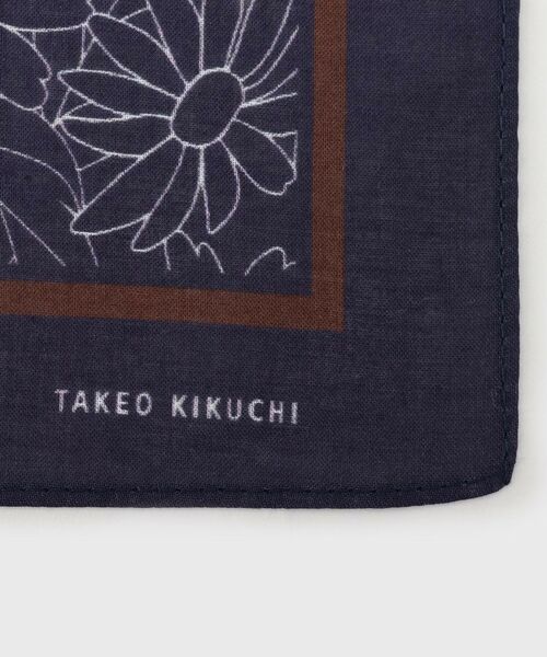 TAKEO KIKUCHI / タケオキクチ ハンカチ | 【日本製】フラワーパネルプリント ハンカチ | 詳細3