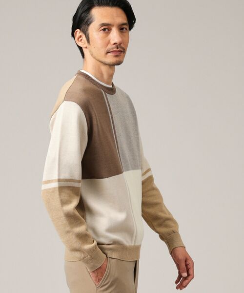 TAKEO KIKUCHI / タケオキクチ ニット・セーター | 【日本製】ブロッキング　プルオーバーニット | 詳細22