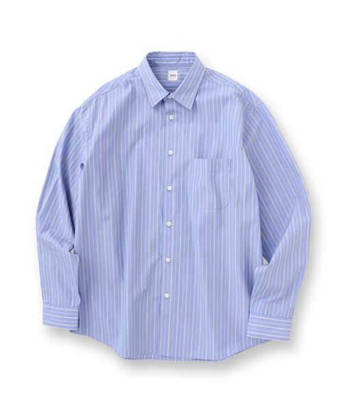 TAKEO KIKUCHI / タケオキクチ Tシャツ | 100／2ストライプ レギュラーカラーシャツ | 詳細1