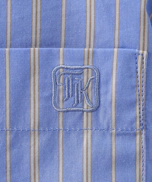 TAKEO KIKUCHI / タケオキクチ Tシャツ | 100／2ストライプ レギュラーカラーシャツ | 詳細11