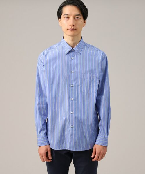TAKEO KIKUCHI / タケオキクチ Tシャツ | 100／2ストライプ レギュラーカラーシャツ | 詳細18