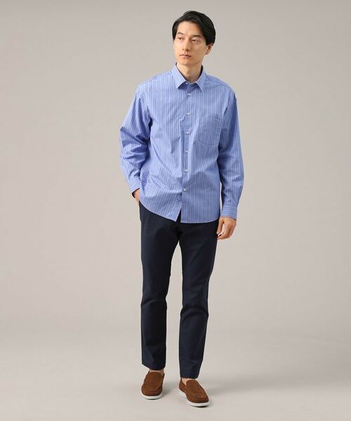 TAKEO KIKUCHI / タケオキクチ Tシャツ | 100／2ストライプ レギュラーカラーシャツ | 詳細5