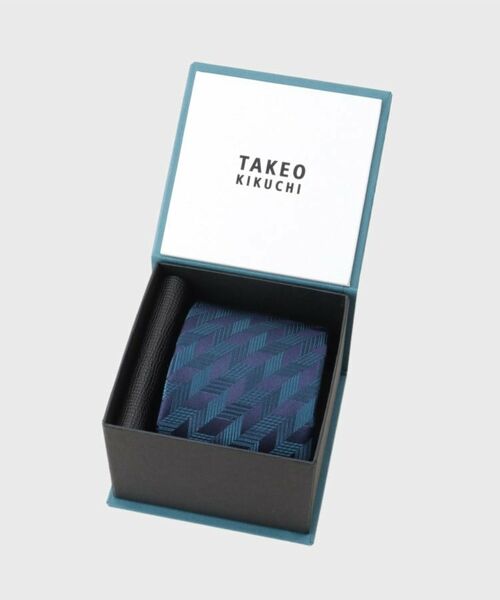 TAKEO KIKUCHI / タケオキクチ ネクタイ | 【矢絣柄】ネクタイ＋名刺入れBOXセット | 詳細1